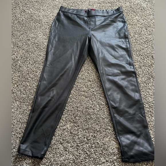 -Size Medium-No Boundaries Black Faux Leather Leggings